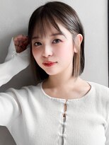 リヤン 表参道(lyann)&nbsp;大人可愛いうる艶髪セミディデジタルパーマオリーブグレー