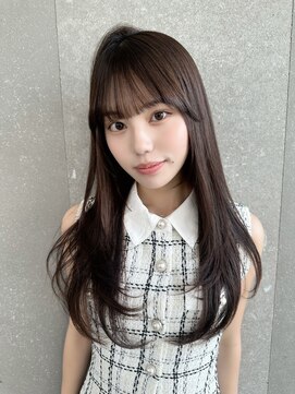 シーシンジュク 新宿南口(Sea shinjuku) ココアベージュ×レイヤー[小顔/黒髪/オリーブグレー]