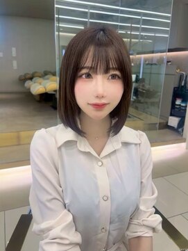 似合わせカット ボブ 外ハネボブ  透明感カラー 髪質改善