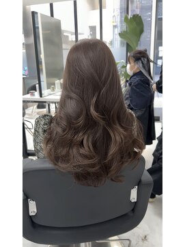 アクション 心斎橋店(ACTION) レイヤーカット×ブリーチなしカラー　髪質改善