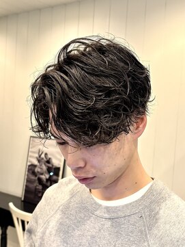 メンズココ 清澄白河店(MENS COCO) シャドウパーマ/マッシュ/センターパート/無造作パーマ/刈り上げ