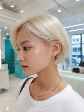 クレビアテン(CreBiA ten_) 艶髪/透明感/レイヤーカット/顔まわりカット/ハイトーン