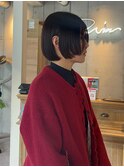 DaVin中目黒 ミニボブ 前上がりボブ ワインレッド