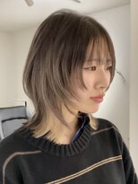 ジュベ(juve.)&nbsp;大分ミディアムロング顔まわりレイヤーカット髪質改善カラー