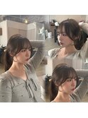 髪質改善カラー/韓国/レイヤーカット/ブリーチなしダブルカラー