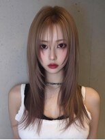 レア 新越谷(LEA) ストレートロングレイヤー × ベージュブラウン