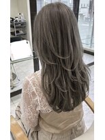 ウェーブス 大宮東口店(wave's)&nbsp;透明感グレージュ×ふんわり動く大人レイヤーロング