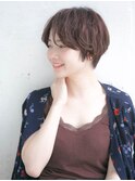 ショートボブ  アッシュブラウン