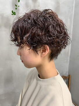 テトヘアー(teto hair) マッシュショート、しっかりパーマ、強めパーマ