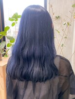 ネイビー ネイビーカラー 青 青髪 暗髪 ブルーブラック ブルー