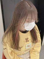 リンドトウキョウ(LINDO TOKYO)&nbsp;Y.Y18_ミルクティーブラウンイヤリングカラーピンク/ハイトーン