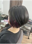 ショートボブインナーピンク