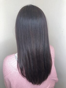 モルニ(MORNI) アッシュグレー_マロンベージュ Aラインボブ かきあげ