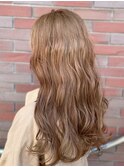 20代30代大人可愛い艶感ミルクティーベージュケアブリーチ