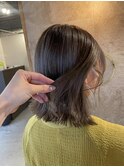 透け感グレージュ