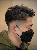 7:3パートスキンフェード束間ショート/大宮/バーバー