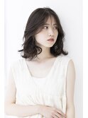 【Totia堀江】くびれミディアムボブ×アッシュオリーブ