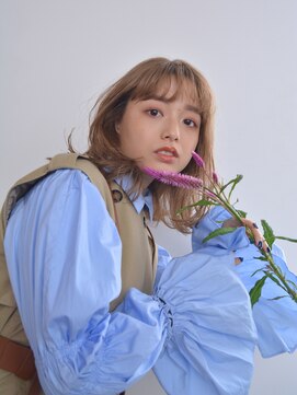 ユニカバイミリー(unica by milly) 【unica緑地公園】大人ガーリーハイトーンカラー顔周りレイヤー