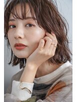 ヘアーズ ベリー 千代田店(hairs BERRY) BERRYピンクブラウン切りっぱなしボブ美髪フレアバングうる艶髪