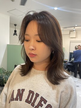 ヘアーメイク チョコ(hair make choco) くすみブラウン×レイヤーカット