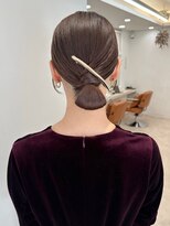 ガーデンヨコハマ(GARDEN YOKOHAMA)&nbsp;ヘアアレンジ　セット　タイト　シニヨン　ミディアムボブ