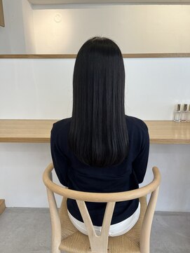 ヒビト 恵比寿 渋谷(HIBITO.) 髪質改善カラー アッシュベージュ ストレートヘア 縮毛矯正