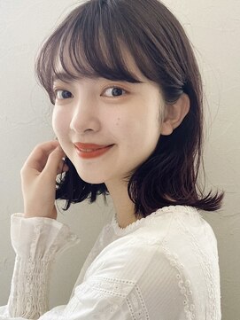 ノイ(noi) 顔周りレイヤーカットくびれヘアミルクティーベージュカラー