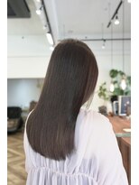 ルート(root)&nbsp;ブリーチ無し　透明感カラー　グレージュ　ラベンダーグレー