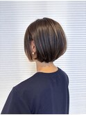 艶カラーショートボブ