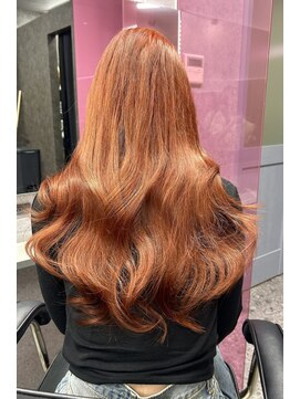 ランズ(LANDS) オレンジ×エクステ【韓国ワンホンヘア 大阪 梅田】