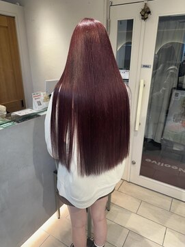 テトラ バイ ネオリーブ 横浜西口店(tetra by neolive) 赤髪　ボルドーカラー