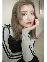 シーム 天神大名店(SEAM)&nbsp;セミロング　Recommended for  20s to 30s.