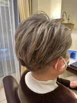 松本平太郎美容室 銀座本店&nbsp;白髪活かしカラー×ミセススタイル/30代40代50代60代