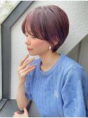前髪長め大人小顔ショート30代40代50代 藤沢