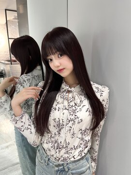 バレット 表参道(VALETTE) 可愛い前髪カット&ラベンダーグレージュ