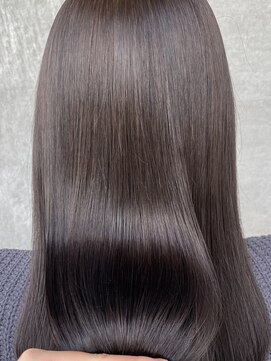 マル 日立(maru.) 髪質改善カラー　ラベンダーブラウン　艶髪