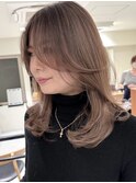 ハイライトバレイヤージュダブルカラーケアブリーチ30代40代