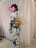 浴衣着付け+ヘアセット　￥7500