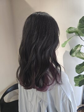 ロンドウェグ(RONND weg) チラ見えピンクインナーカラー