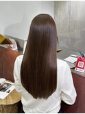 髪質改善 スーパーロング ワンレングス レイヤー 韓国風巻き