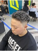 ホワイトハイライト×極道パーマ