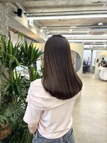 リラクオーレ 三宮 元町(LIRA CUORE)&nbsp;マロンカラー×酸性縮毛矯正