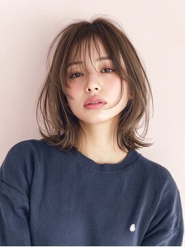 rileyエアリーワンカール外はねロブ