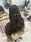 ハーフアップ