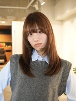 ラヴィズム 松崎店(LUVISM)&nbsp;韓国/顔周りレイヤー/おくれ毛/ベージュ/ダブルカラー東区松崎◆