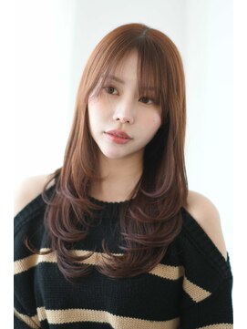 アンド グラフ(& Graph.) 髪質改善ストレート美髪矯正ミディアムブラウン