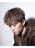 MEN’S HAIR/サーフカール/刈り上げセンターパート