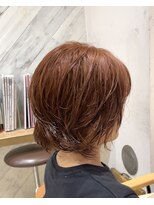 ハウス(HAUS.)&nbsp;ニュアンスパーマ×オレンジブラウン