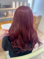 ヘアショップ エヌアンドエー 久喜菖蒲店(hair shop N&A)&nbsp;レッドブラウンロング×艶感ストレート