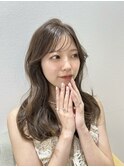 【ブリーチなしWカラー】くすみベージュ